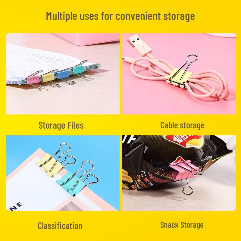 JY Colorful Metal Binder Clips