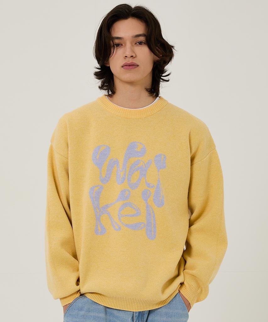 WAIKEI Wk 3D Logo Knit Yellow