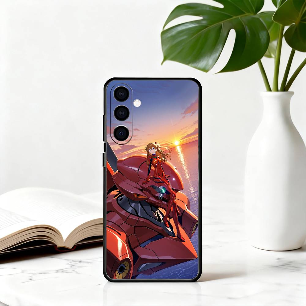

Anime EVA E-Evangelions cool Phone Case For Samsung Galaxy A73,A72,A71,A70,A53,A52,A51,Others Soft Black Cover Samsung a22 4g