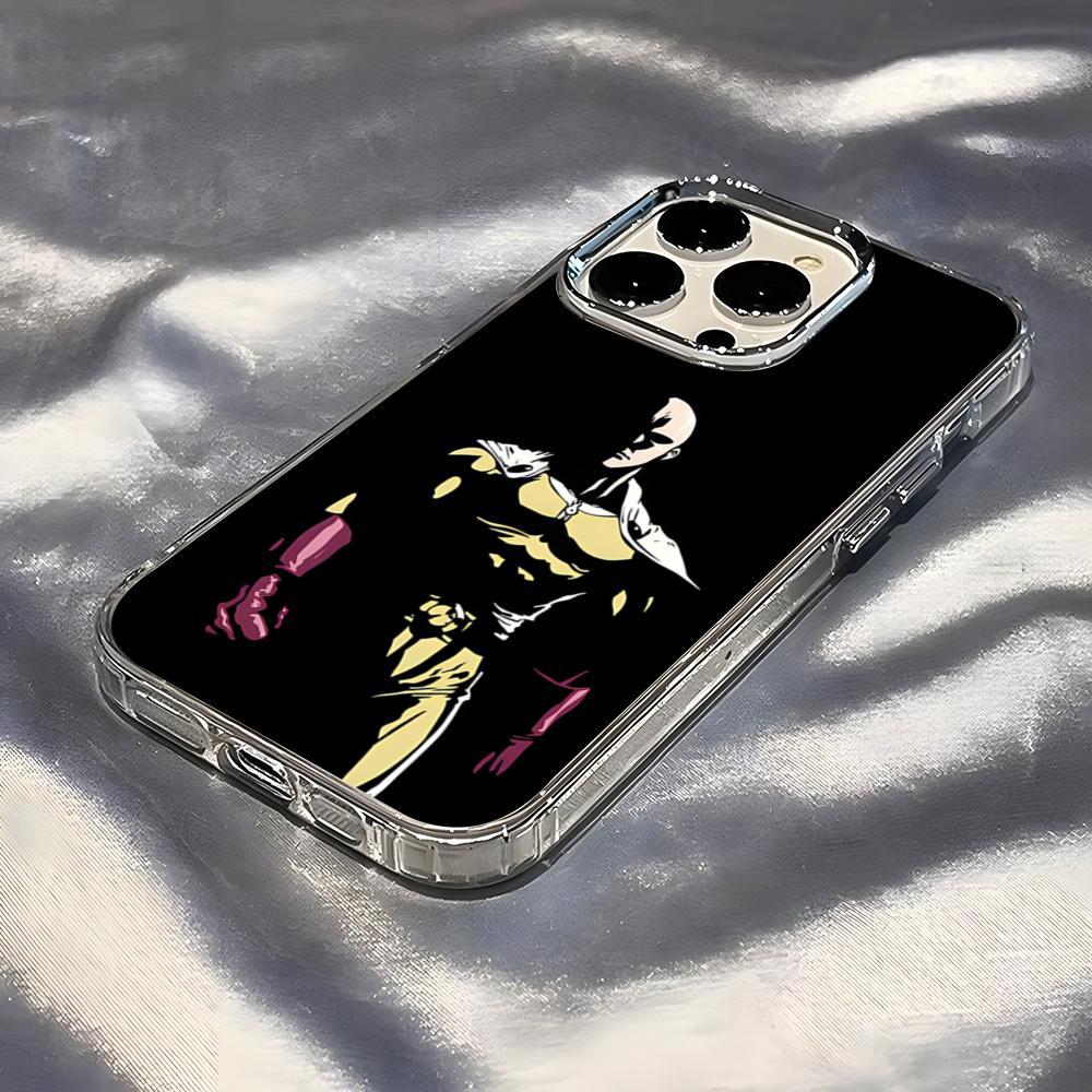 One-Punch Man Phone Case For IPhone 17 Pro Max 16 15 14 Pro Max IPhone 13 Pro Max 11 Plus Transparent Cover