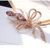 Simple Crystal Brooch Women'S High-End Luxury Alloy Brooch Accessories Silk Scarf Buckle Accessories Women'S Brooch