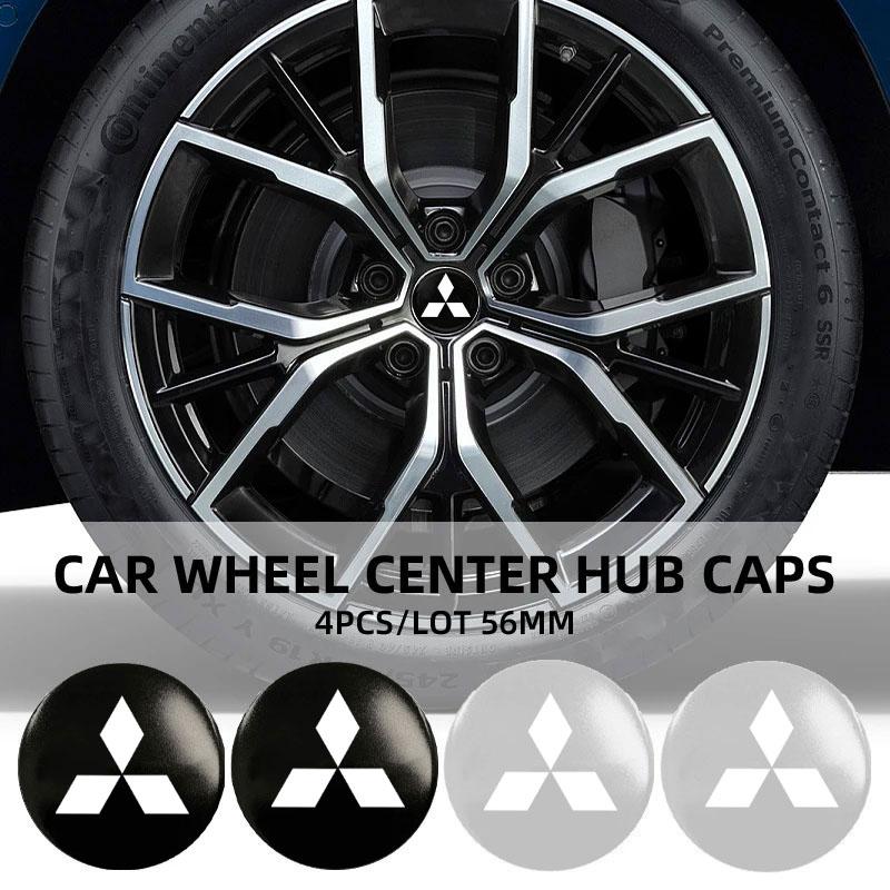 Car Wheel Center Hub Cap Rim Cover Emblem Stickers for Mitsubishi Pajero Sport Eclipse Cross L200 Colt Delica Ralliart Triton GJ3
