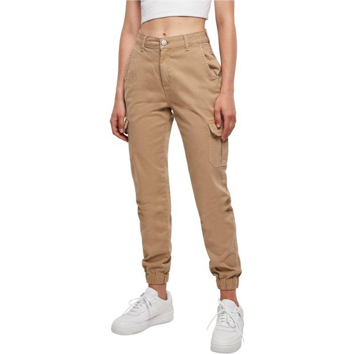 Urban Classics Ladies - High Waist Stretch Cargo Pantalons