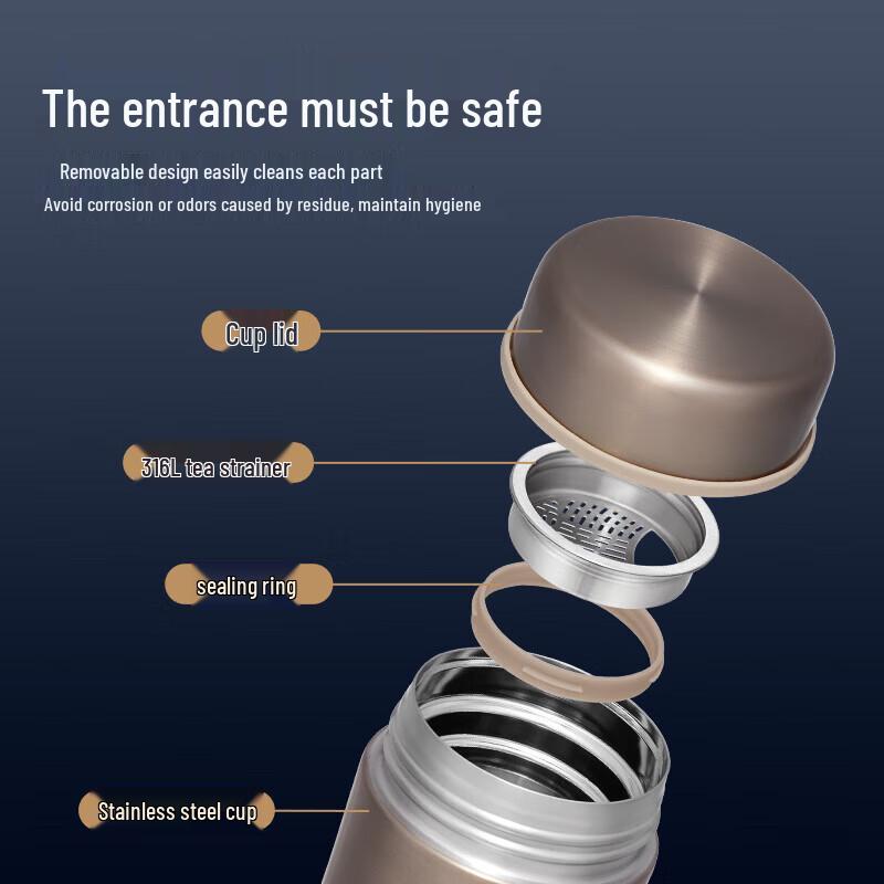 Thermos TCCG-401S 316L Stainless Steel Insulated Tea Infuser Mug