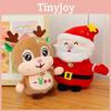 Santa Claus Deer Snowman Christmas Tree Red House Gloves Plush To For Kids Gift