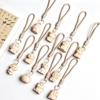 Beech Wood Zodiac Horse Keychain - Creative Wooden Carving Pendant and Bag Charm