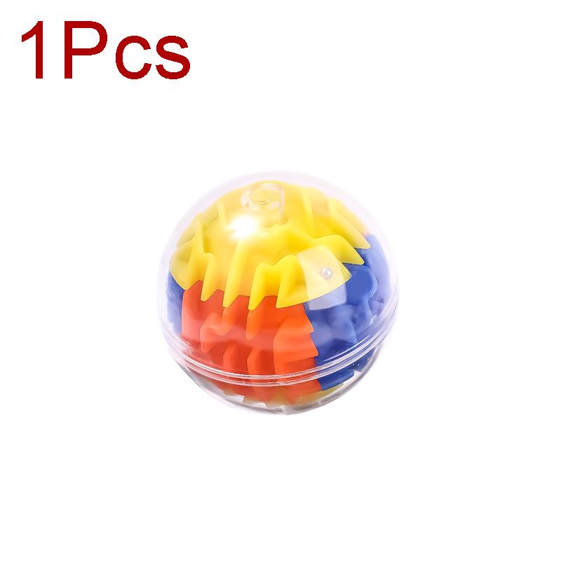 1-2Pc 3D Mini Maze Magic Cubes Puzzle Speed Cubes Rolling Ball Magic Cubes Maze Toys For Children Kids Educational Toys 4Cm Cube