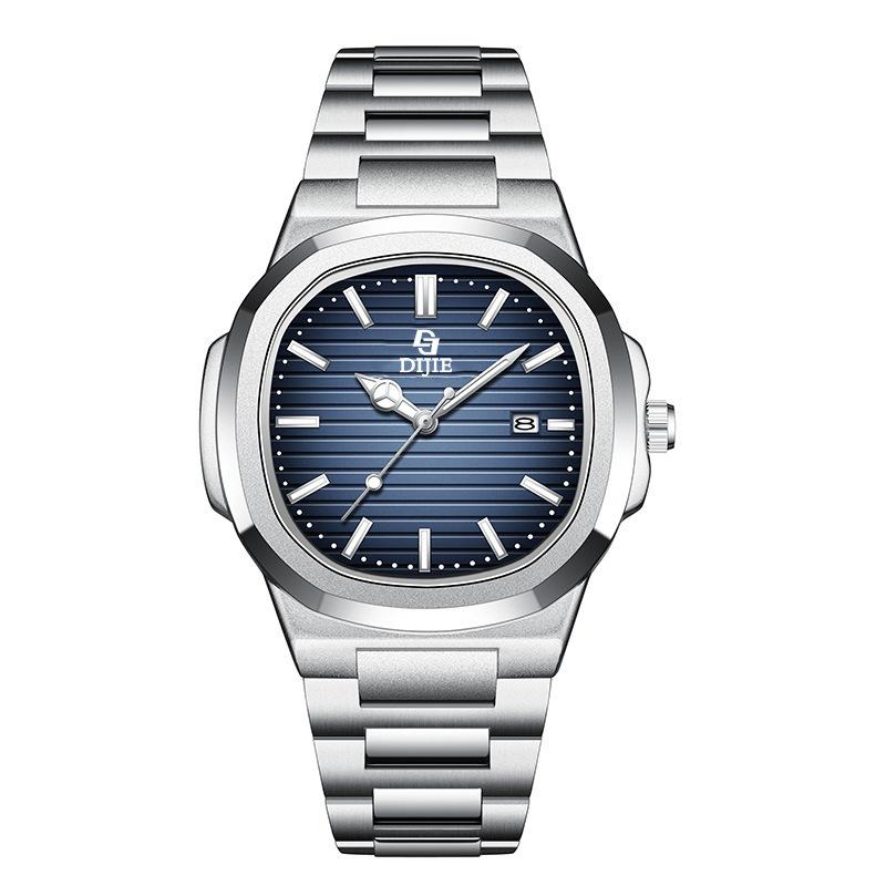 Herren Luminous Uhr Quarz Uhr Feder Ultra-Dünn Herren Uhr Kalender Vollautomatisch Light Luxury Mode