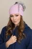 Amber Women' Hat with Pompom Pink