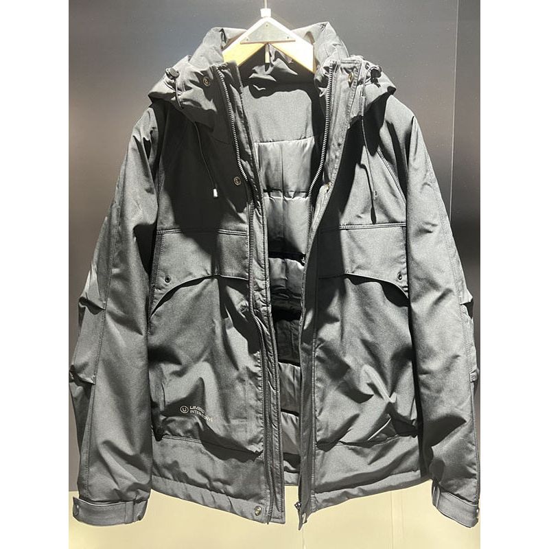 Men's Winter Trendy Brand Loose-Fitting Hooded down Jacket, Windproof Thickened Outdoor Coat, Stylish White Duck down Outerwear