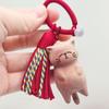 Rotten Cat Blood Cypress Beech Wood Carving: Cute Kitten Bag Charm Pendant Accessory