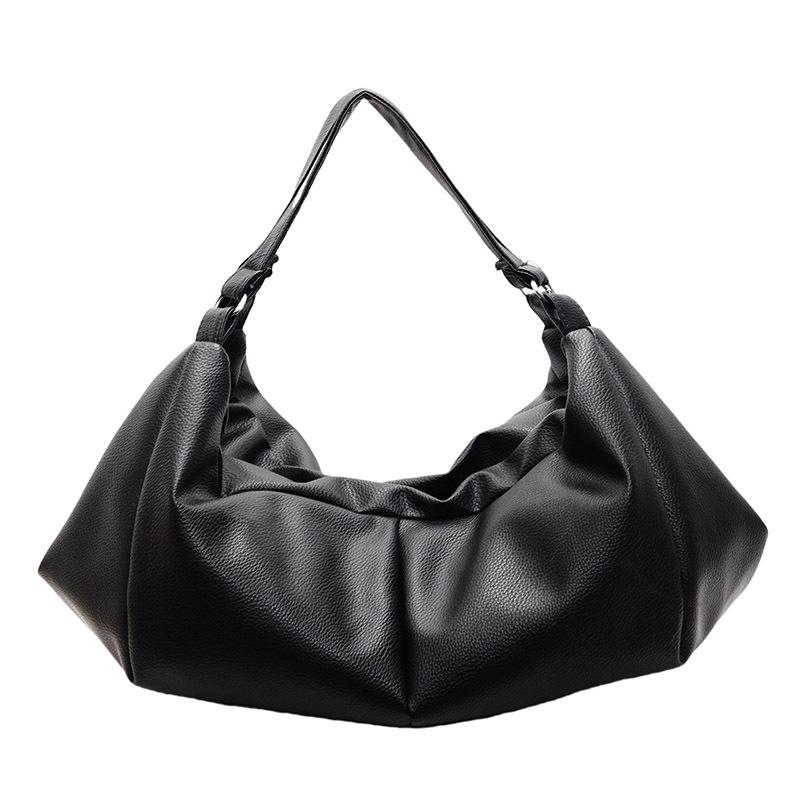 

Осень и зима ленивый ветер однотонный простой двойной плечевой одноплечевой двухцелевой рюкзак большой чёрный