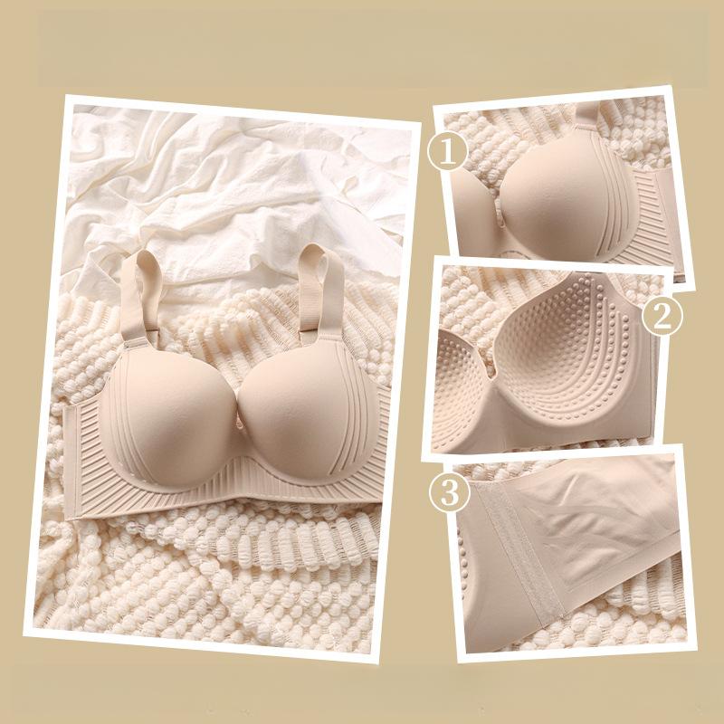 Large-sized Adjustable Bra for Women Anti-sagging and Seamless Lingerie Thin Bra for Women Push Up Bra