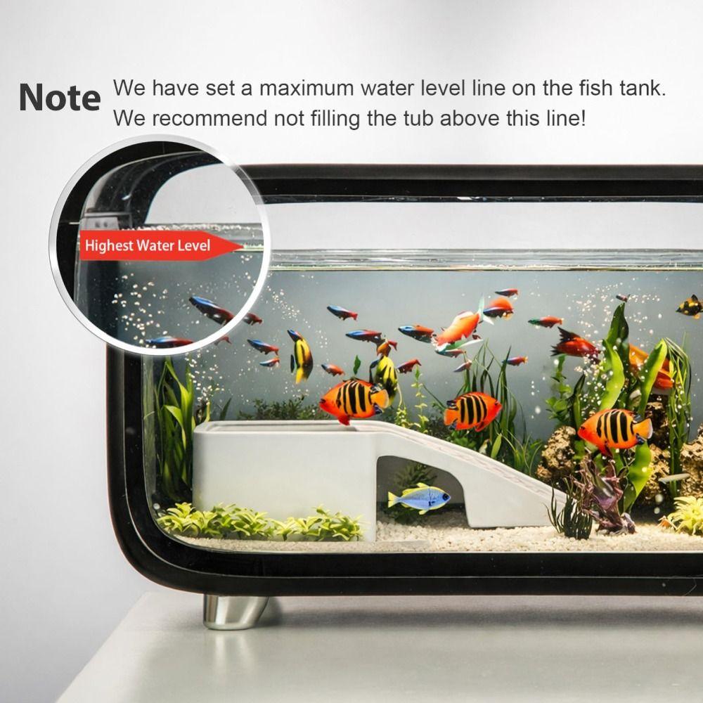 Transparent Aquarium Kit Compact Desktop Aquarium Multifunctional Ecological Cycle System  Desktop