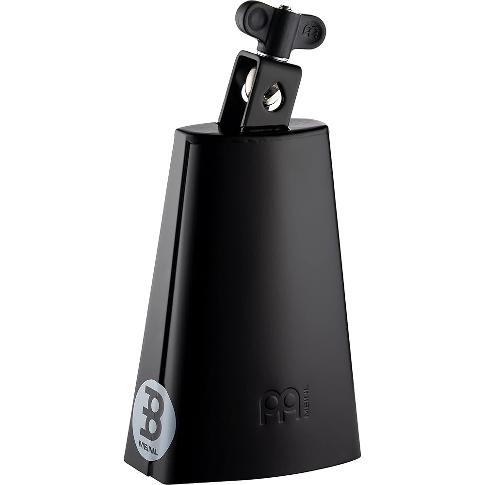 MEINL Percussion SL675-BK Cowbell, Black Powder Coated Steel, 6 3/4" (Official Japanese Product)