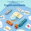 1 Set Buchstabierwürfel Lernkarten mit Klingel Tischspiel Englisches Wortbildungsspiel Puzzle Spielzeug Lernhilfen für die frühe Kindheit