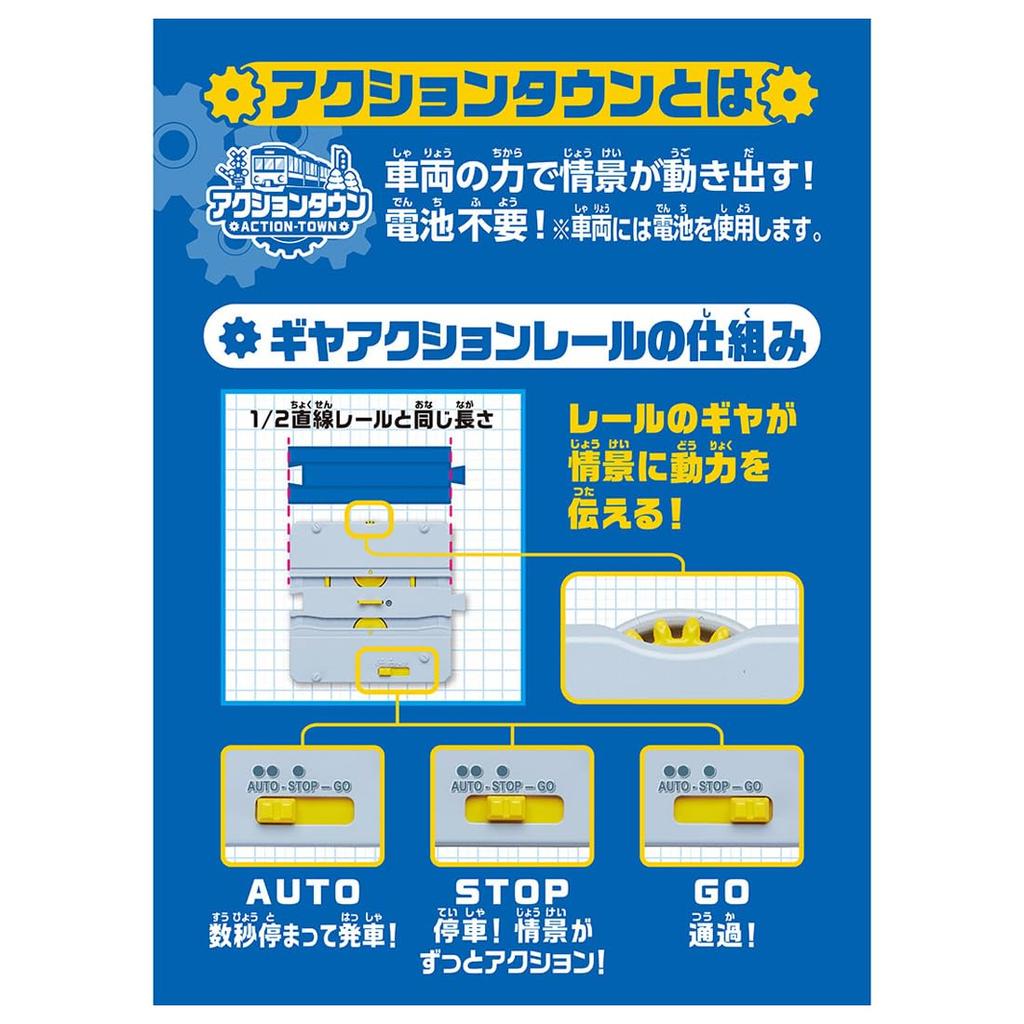 Takara Tomy Plarail Action Town Platform Door Station Train Train Toy for Ages 3 and Up J-29 Opening/closing