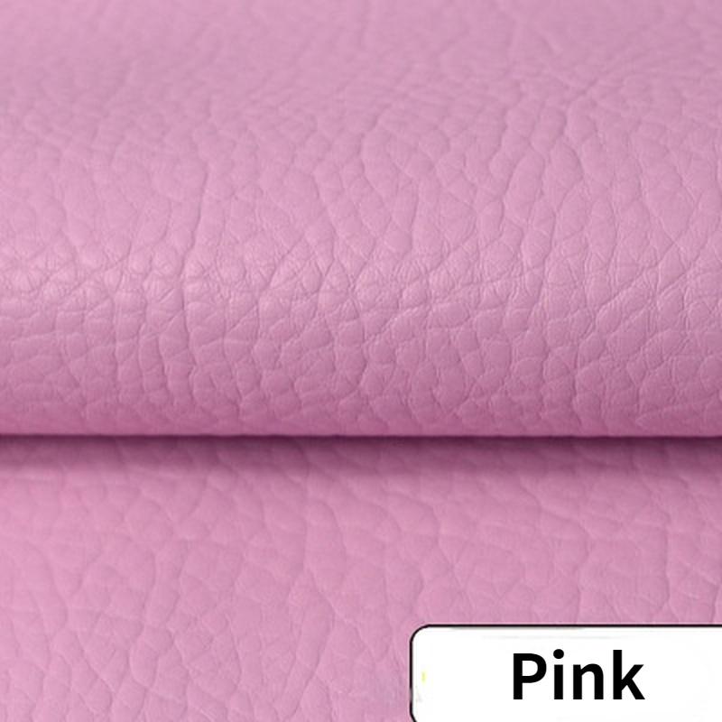 1Pc 100*140cm Litchi PU Leatherette Faux Leather Fabric Synthetic For Sewing Bow Bag Brooches Sofa Car DIY Hademade Material