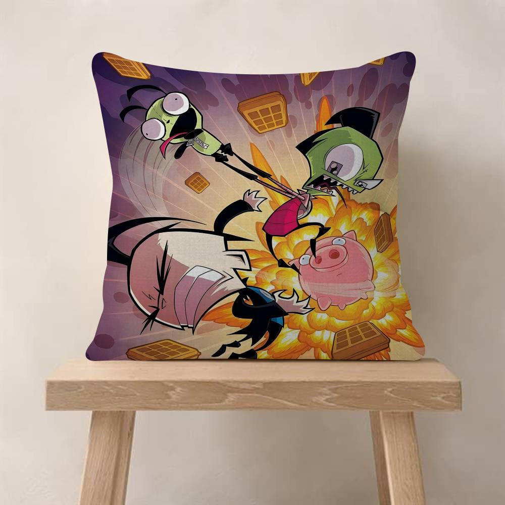 IInvader ZZim Cartoon Movie Pillowcase Toon Gift Cushion Cover Bedroom Home Sofa Chair Seat Decor Pillow Case