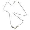 Korean Style Elegant Deer Antler Heart Necklace for Women with Shiny Zirconia