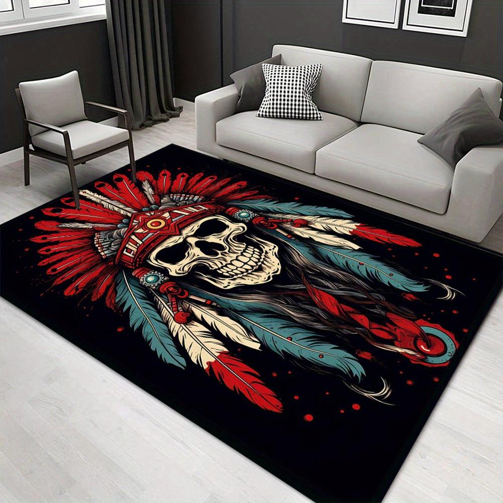 

1pc 1680754481Pattern Carpet, Area Rug For Living Room Bedroom Room Bed Chair Laundry Entryway Corridor Yard Non-slip Outdoor Camping Rug Fl 60cm by 90cm