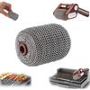 Electric Grill Brush Roller 350RPM Portable Spinning Roller Stainless Steel Drum Wireless BBQ Cleaner Accessory for Grills