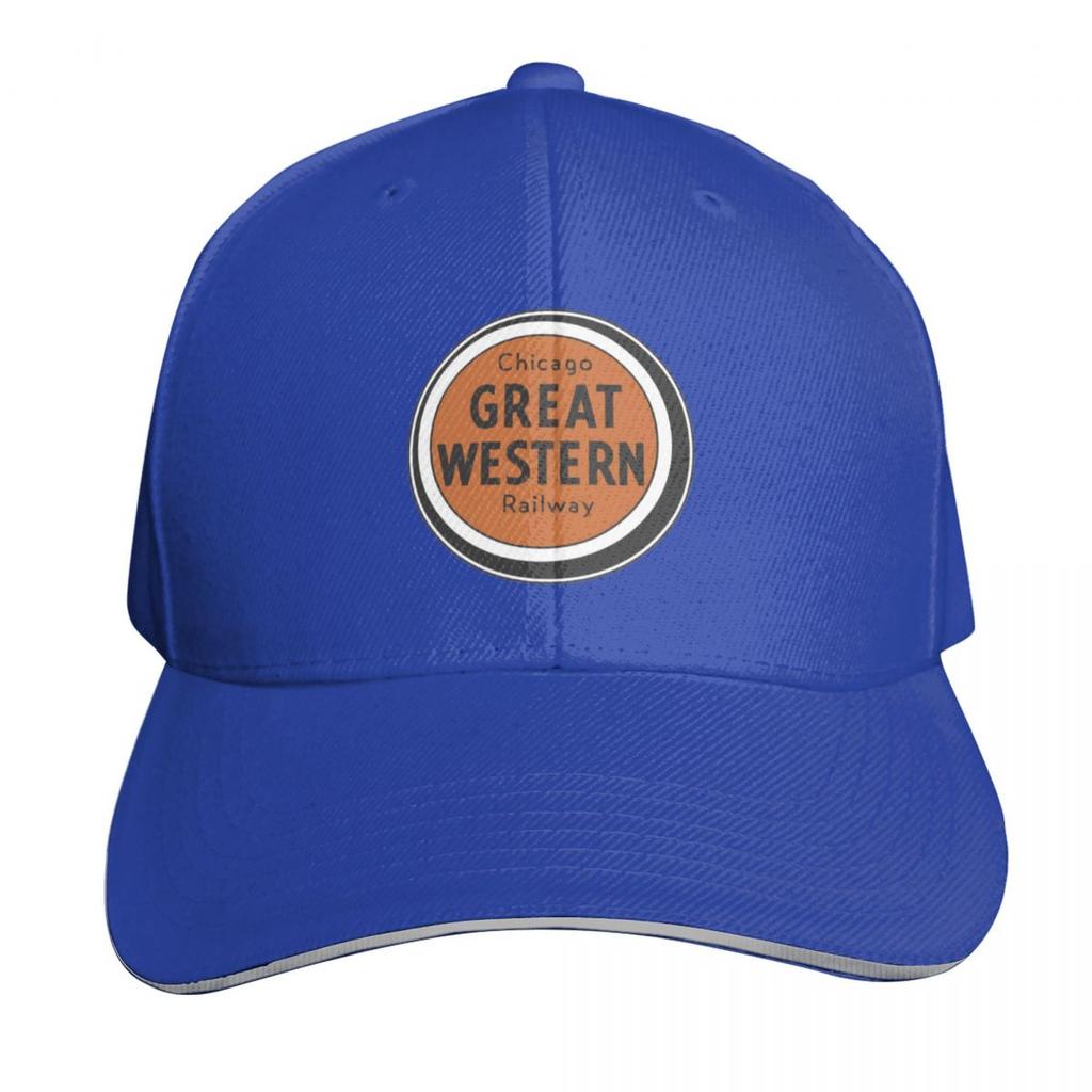 Vintage Chicago Great Western Railway Baseball Cap Streetwear Hip Hop Trendy Vintage Retro Embroidered Lightweight Packable