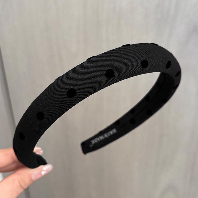 Women's Polka Dot Heart Headband: Non-Slip, High Skull Top, Wash Face Hair Accessory