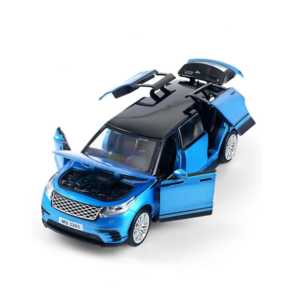 1/32 Range Rover Velar Lengthen Alloy Limousine Metal Diecast Car Model Flashing Musical Kids Toy Vehicles Gift