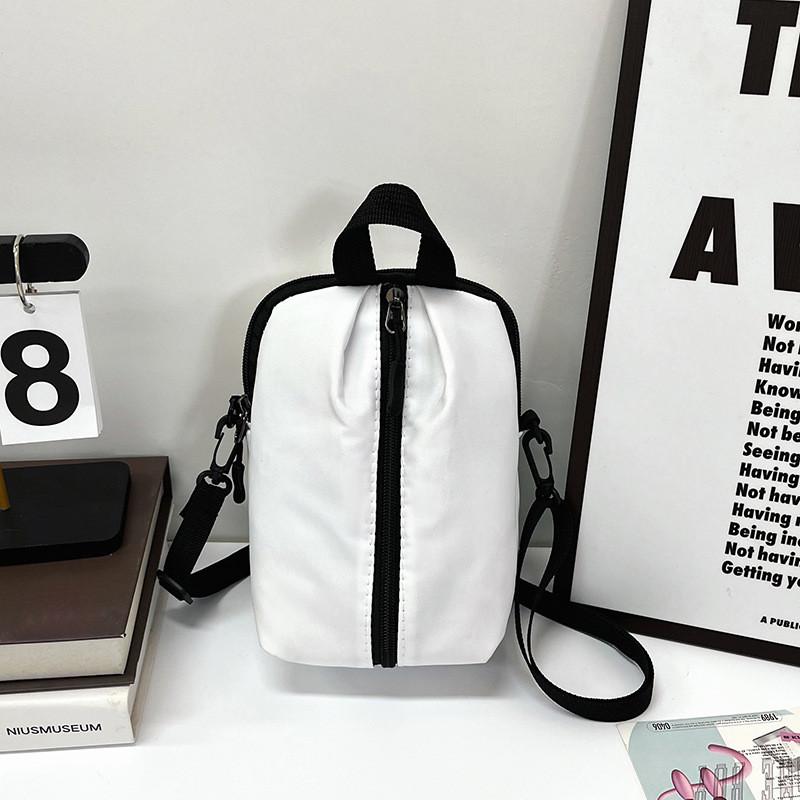 Chic Urban Minimalist Pu Leather Crossbody Bag Compact Stylish Square Design For Daily Use белый