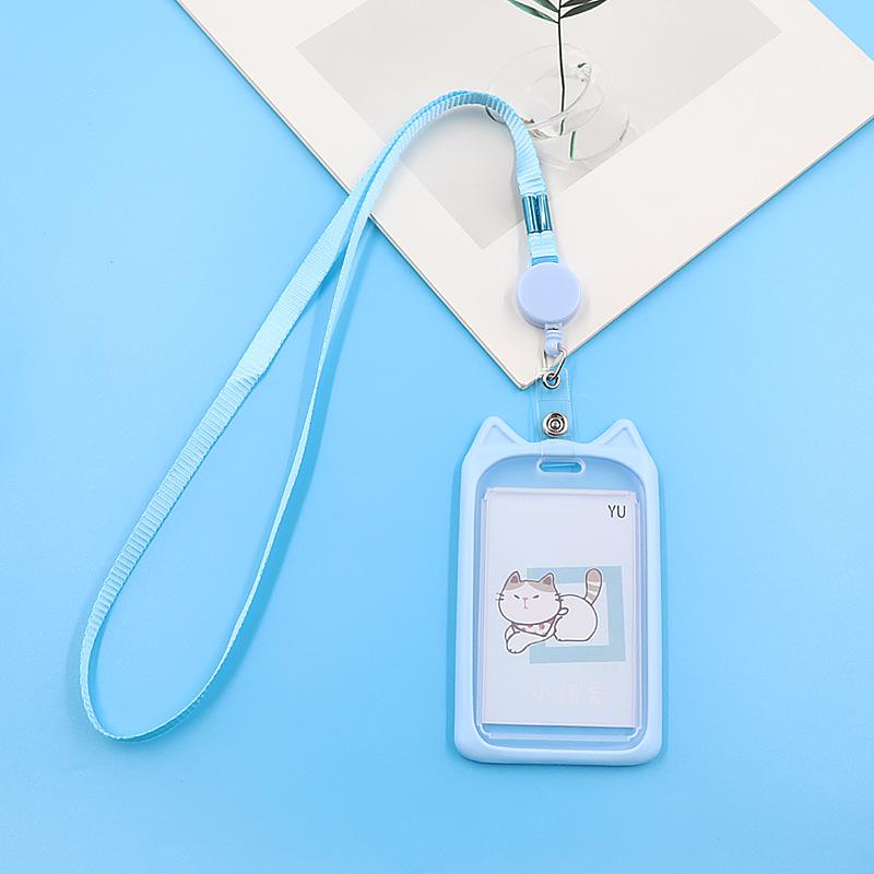 Creative Kitten Campus Retractable Lanyard ID & Access Card Holder