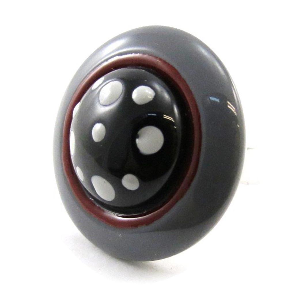 NOA [J3172] - Gray 'Pimprenelle' Designer Ring