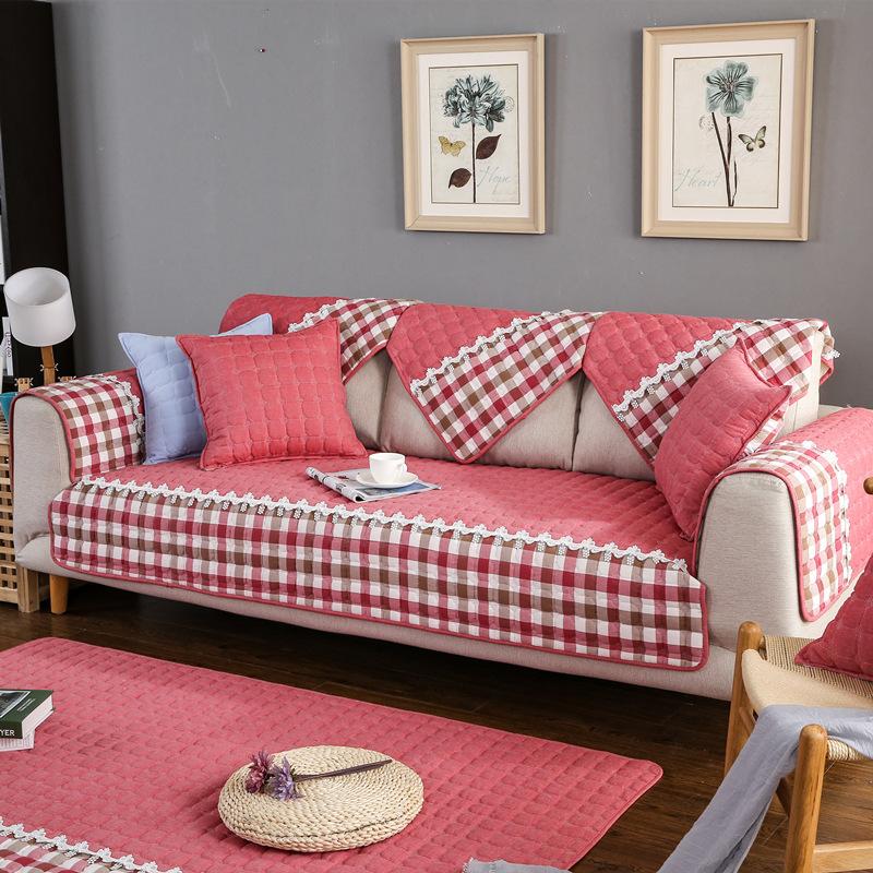 Washed Cotton Combination Sofa Cushion Simple Modern Non-Slip Seat Cover Cover Four Seasons Universal