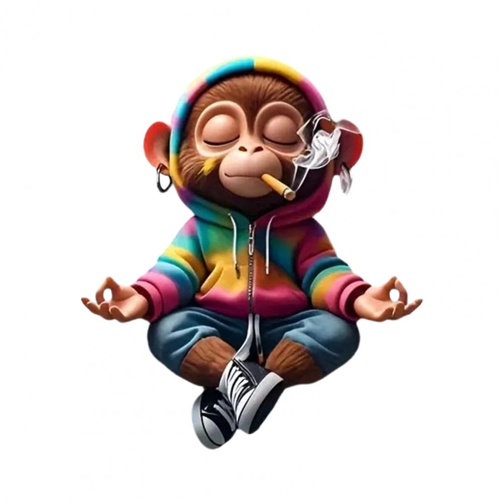 Car Air Freshener Clips Monkey Vent Clip Air Freshener Cute Monkey with Fragrance Sponge Acrylic Vent Clip Decor Novelty for Car
