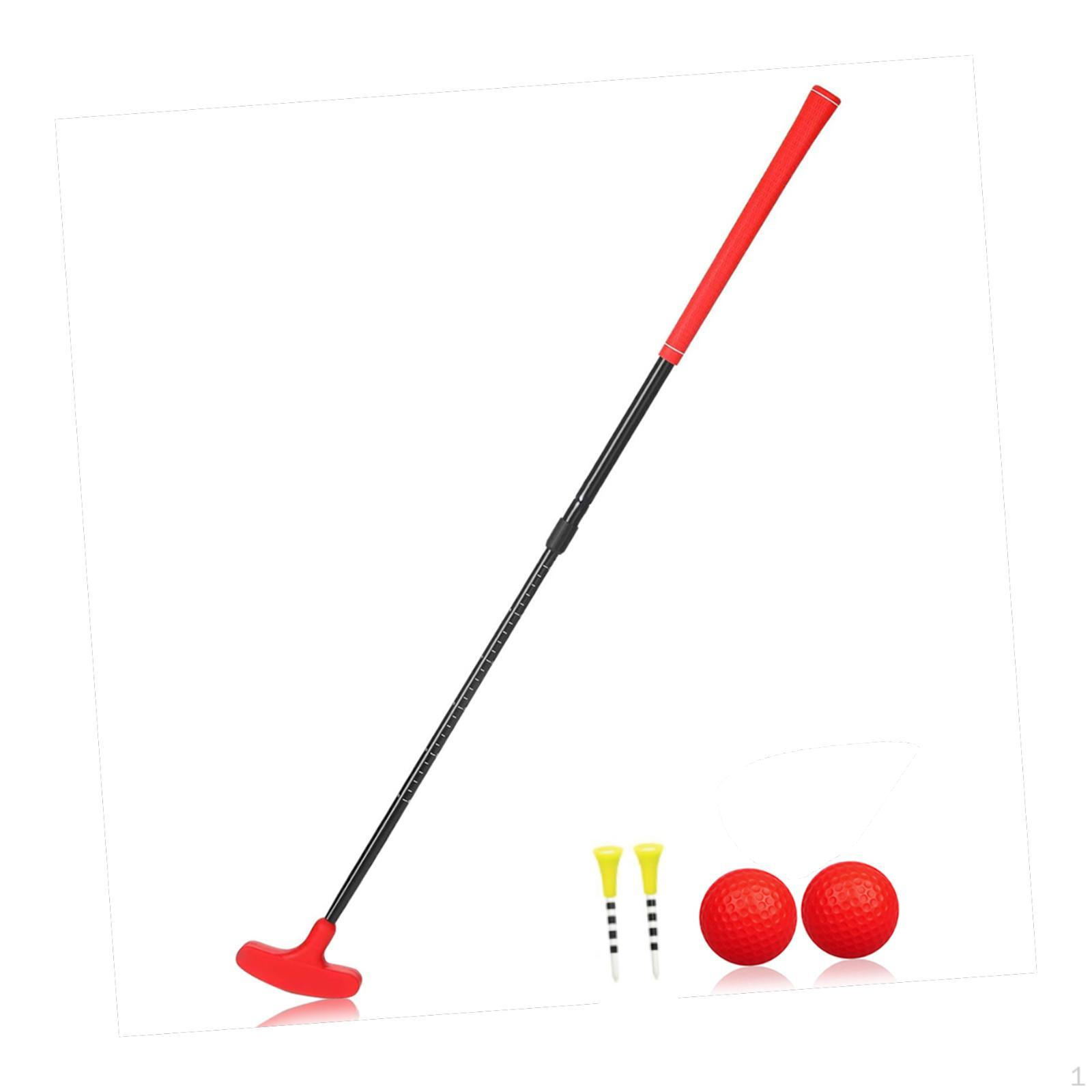 

Регулируемый гольф-паттер для использования правой и левой рукой с выдвижной функцией красный