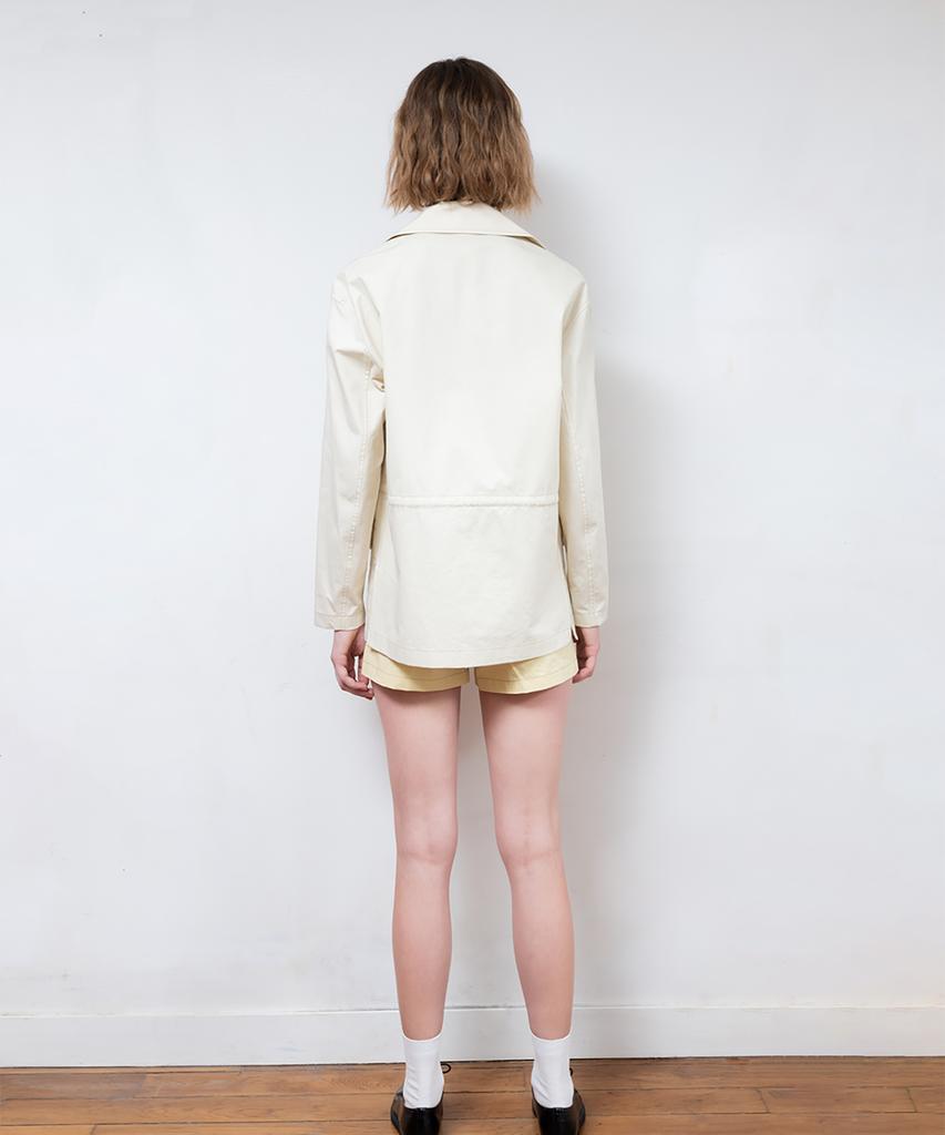 Fabeur Cotton Work Jacket (Cream)
