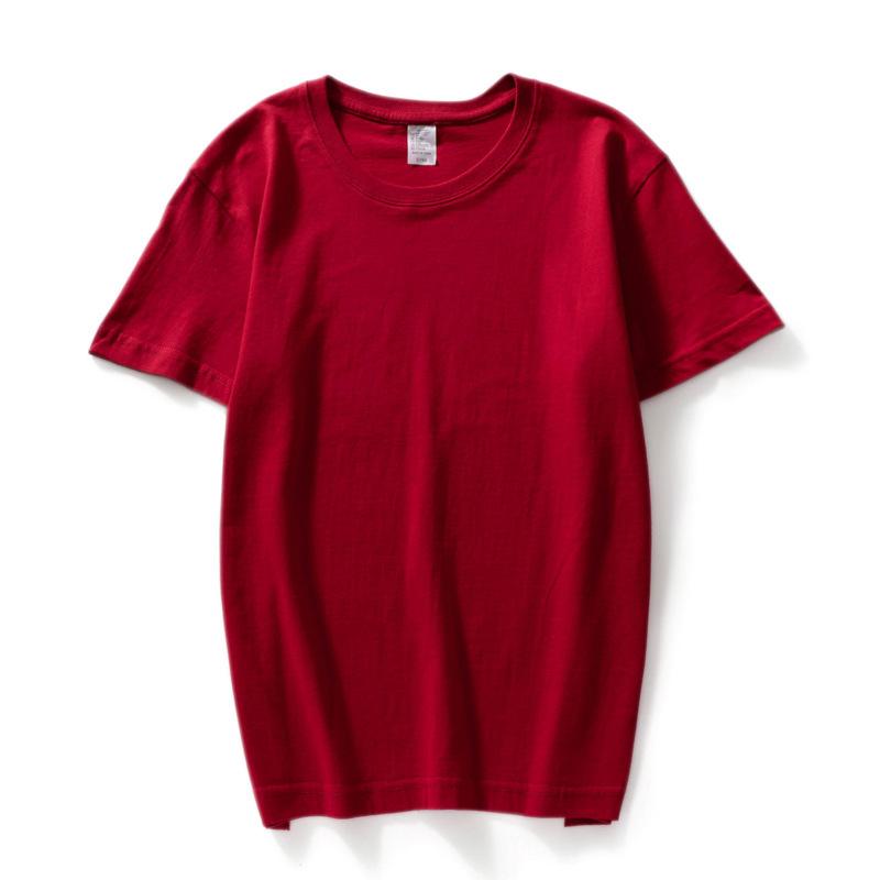 T-shirt da donna estiva in cotone traspirante T-shirt a maniche corte da coppia con collo rotondo allentato