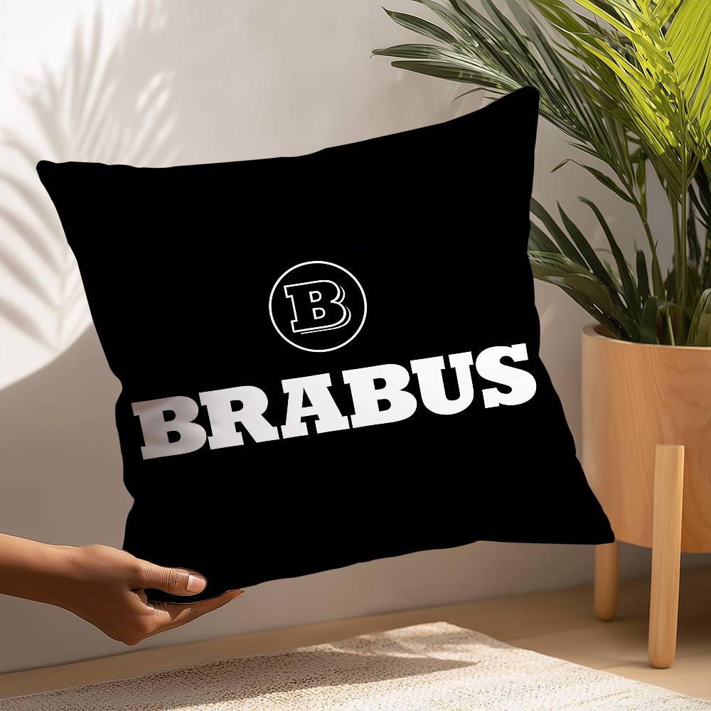 Luxury B-BRA-B-B-BUS Pillow Case Square Double‑Sided Print Cushion Case For Sofa Home Bedchamber Decor Gift