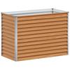 Raised Bed Light Brown 98 X 50 X 68 Cm Galvanized Steel