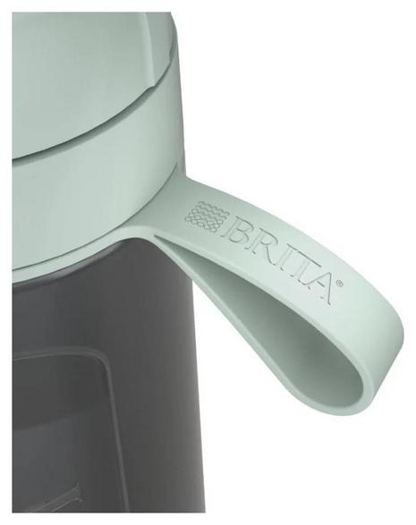 Brita active 0.6 l pastel green filter bottle + 2 microdisc filters