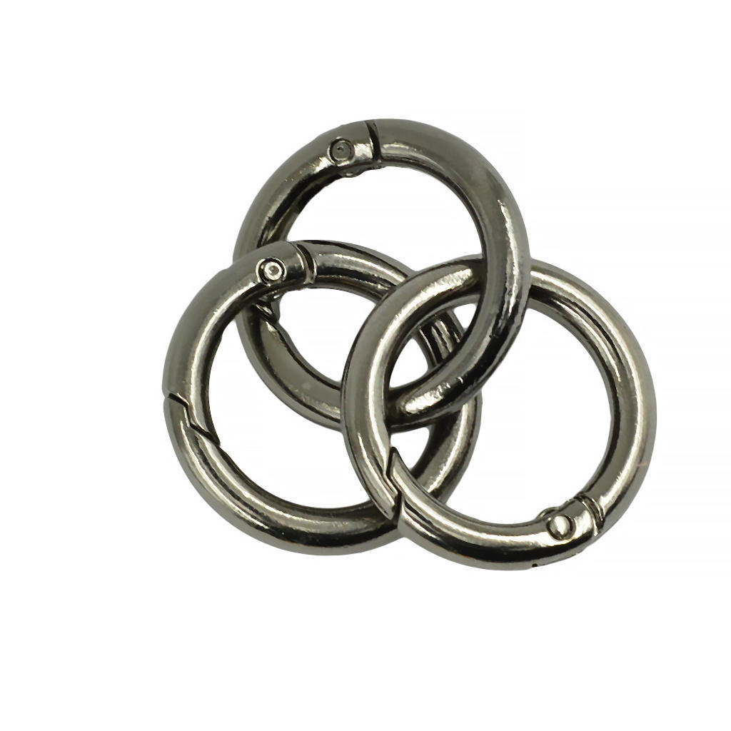 6 delar rund fjäder Snap Hook Clip Key Handväska Handväska Axelrem