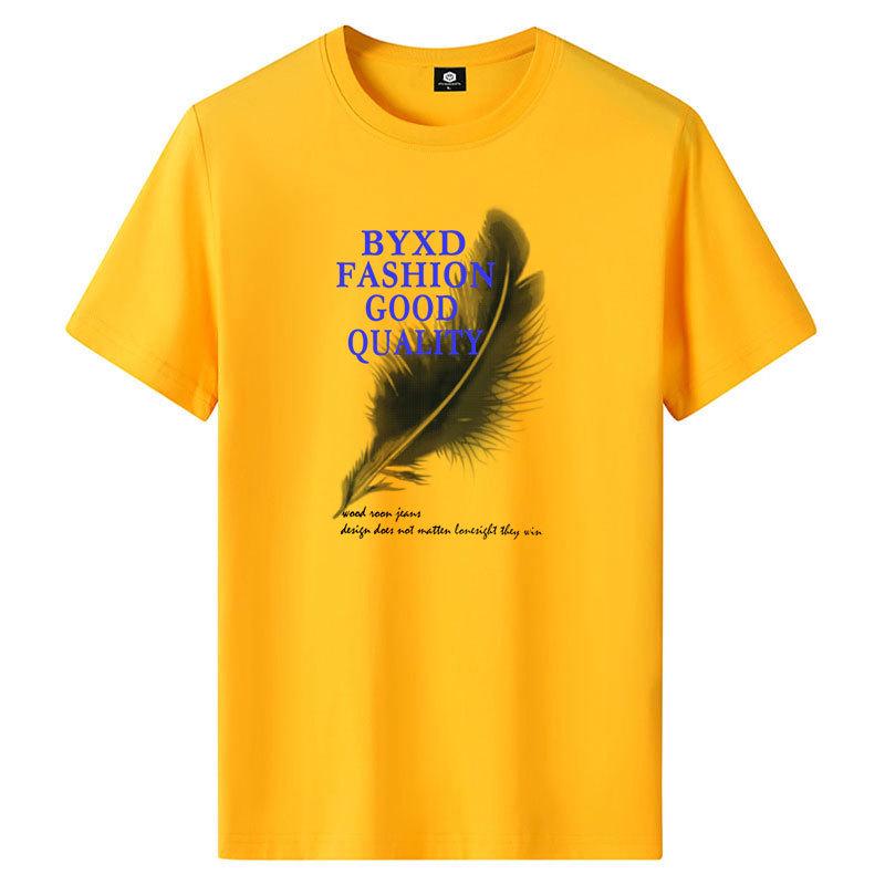 

Мужская летняя хлопковая футболка с рисунком в гонконгском стиле, короткий рукав, модный свободный крой, круглый вырез 6XL