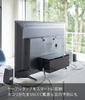 Yamazaki Smart Behind-the-TV Cable Box, Black, Approx. W40 x D15.5 x H14.5cm, Smart Cable Storage, Easy Opening and Closing, 4988