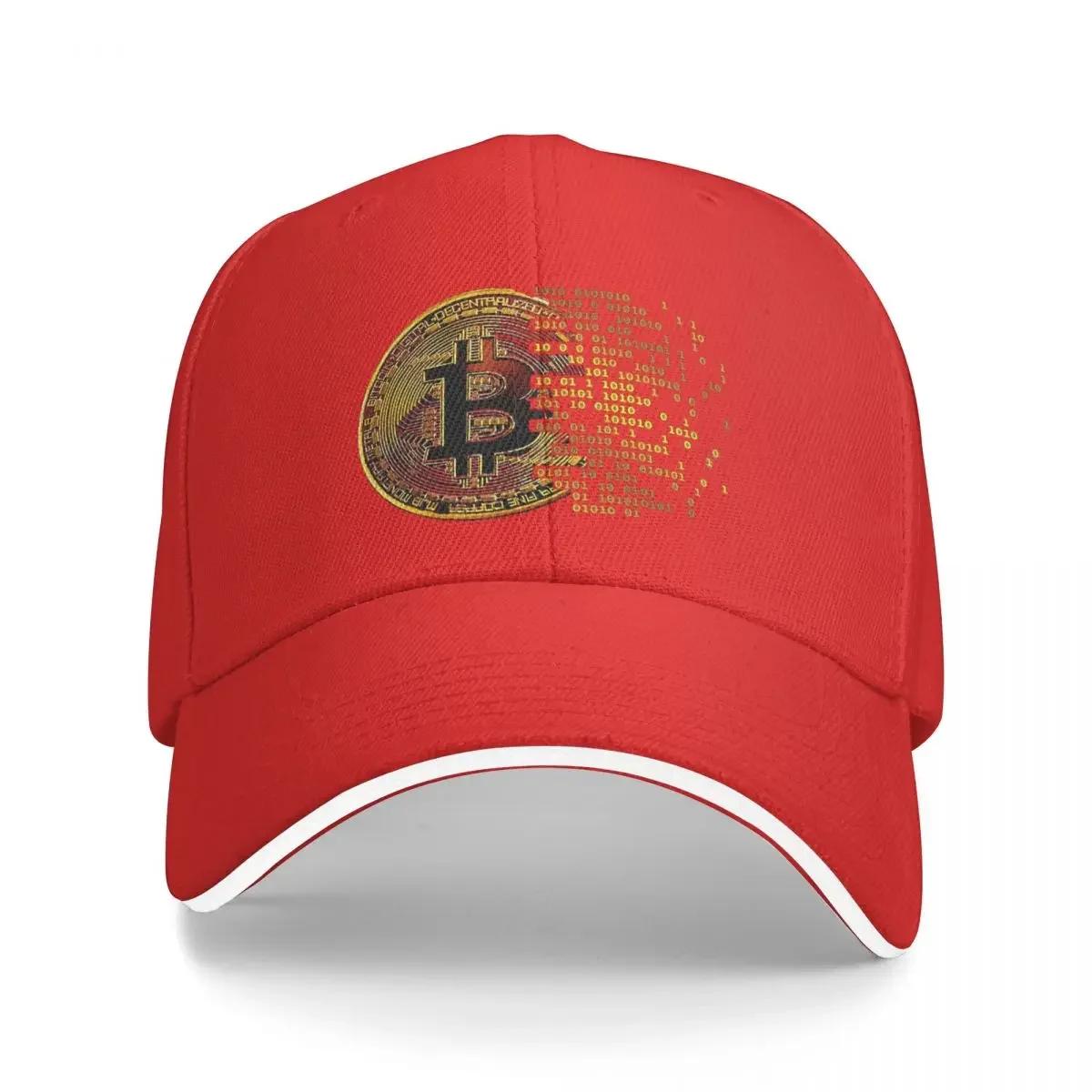 New I Love Bitcoin Art Cryptocurrency Multicolor Hat Peaked Womens Cap Personalized Visor Windproof Hats one size