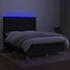 VidaXL Sommier à Lattes de Lit avec Matelas et LED, Lit Rembourré, Lit Double, Lit Adulte de Chambre à Coucher Intérieur, 3139191