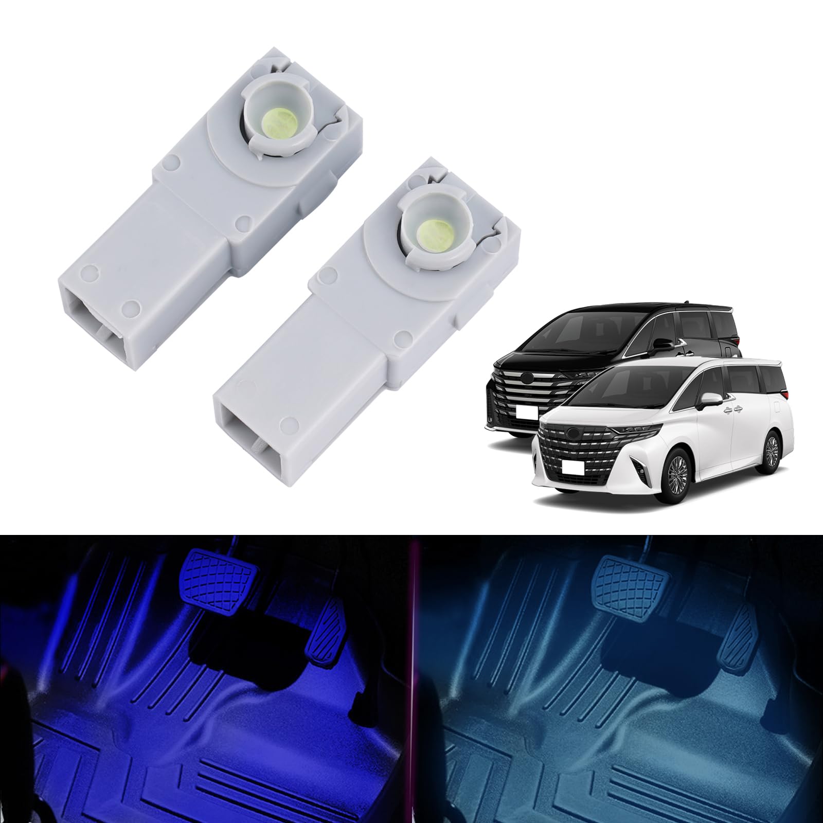 

GIMUYA Toyota Alphard 40 Series Vellfire Foot Lamp LED Inner Lamp AGH4#W AAHH4#W TAHA4#W синий