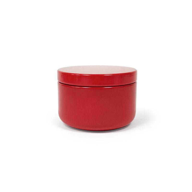 Colorful 50ml Round Aluminum Candle or Tea Storage Tin