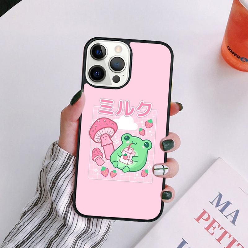 Mushroom Frog Phone Case Shell For iPhone 17 Air Plus Max Cover For iPhone 17 Air 14 13 12 16Pro Max 15 11