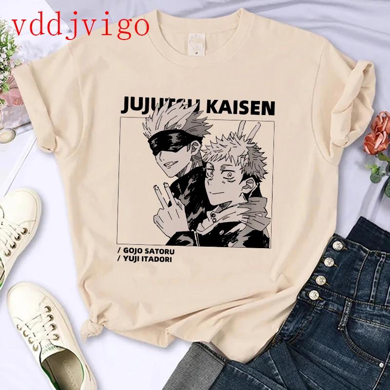 Streetwear Tshirt Japanese Anime Tshirt Jujutsu Kaisen Gojo Satoru Yuji Itadori Unisexga T Shirt Top Tees Clothes Y2k 90s