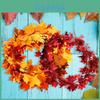 Lebendige Herbstlaub-Girlande für Thanksgiving-Dekoration Atemberaubendes 7,5 m Metalldraht-Design